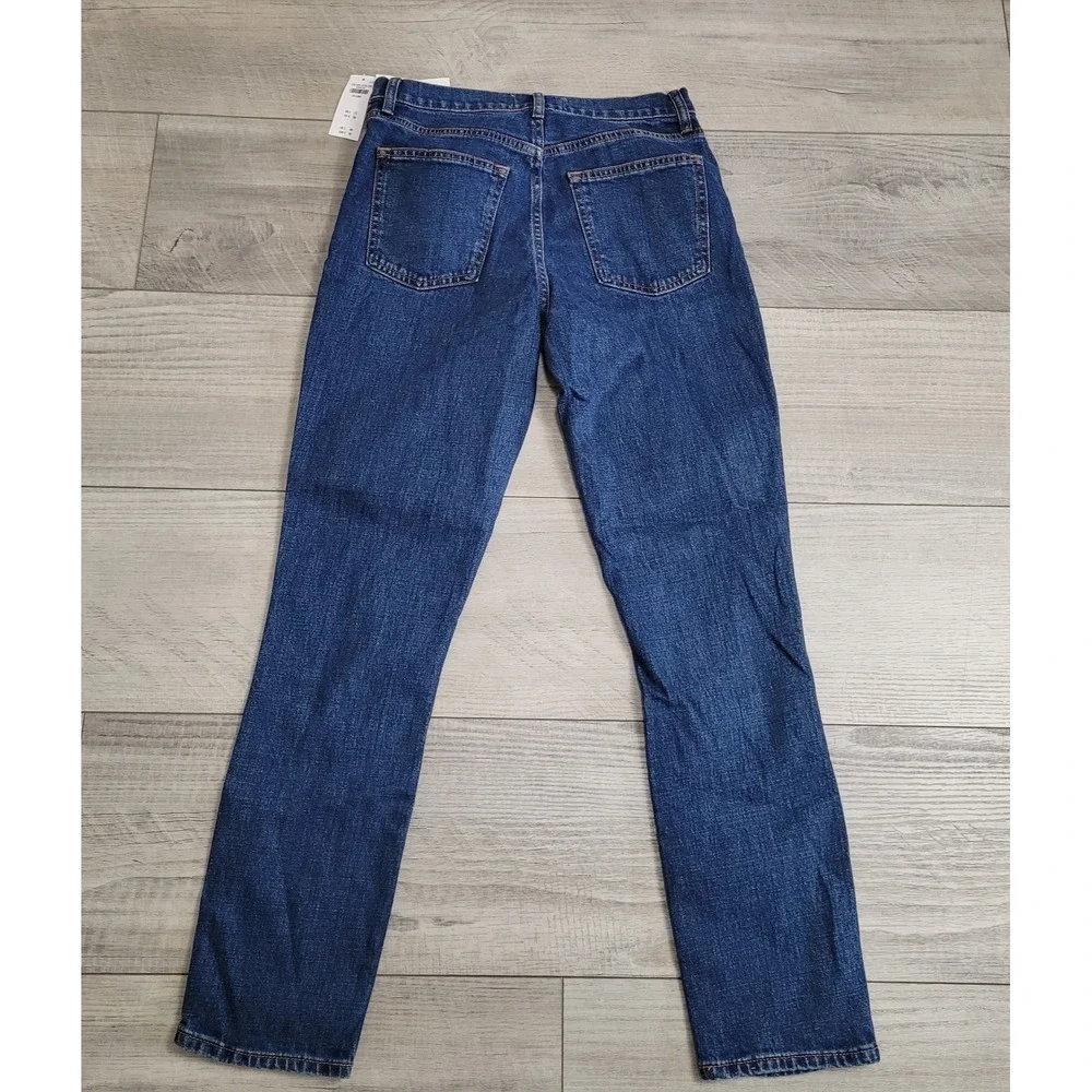 👖NWT Abercrombie‎ Fitch Jeans Womens 28/6L Medium Wash The Skinny Stretch Denim